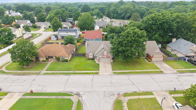 1802 S Fir Pl, Broken Arrow, OK 74012 - aerial perspective of suburban area