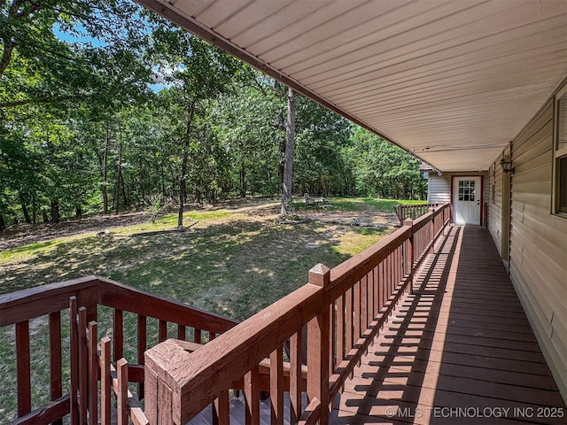 2064 Cave Creek Ct, Kansas, OK 74347 - deck with a yard