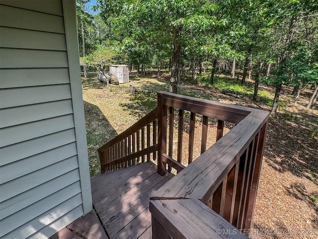 2064 Cave Creek Ct, Kansas, OK 74347 - view of wooden terrace