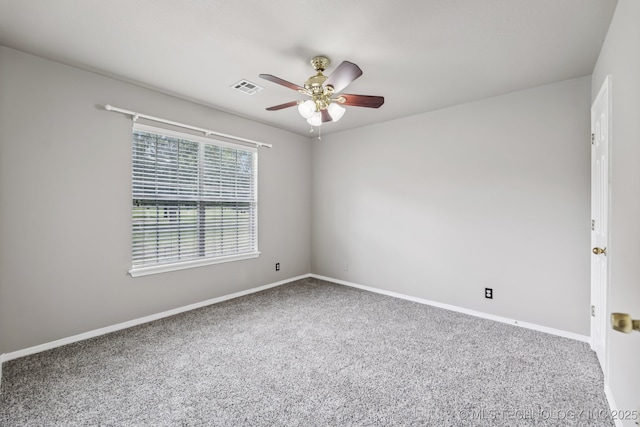 8602 S 91st E Ave, Tulsa, OK 74133 - carpeted spare room featuring a ceiling fan and baseboards