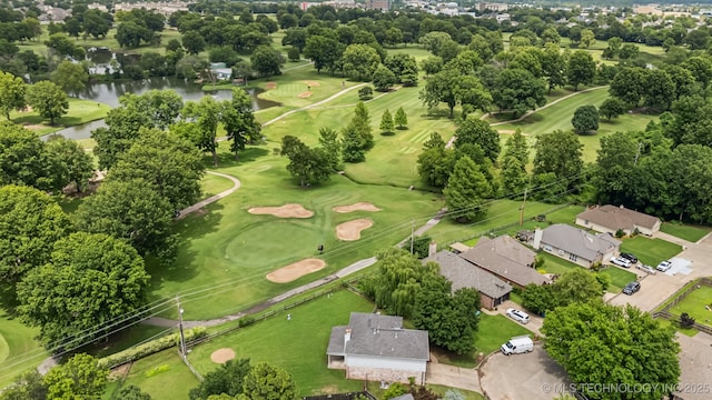 8602 S 91st E Ave, Tulsa, OK 74133 - aerial view of residential area with a large body of water and a golf course
