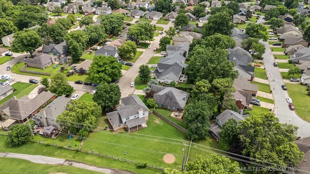 8602 S 91st E Ave, Tulsa, OK 74133 - aerial perspective of suburban area