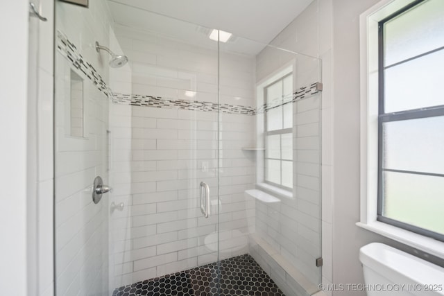 11029 E 66th St, Tulsa, OK 74133 - bathroom with toilet and a stall shower