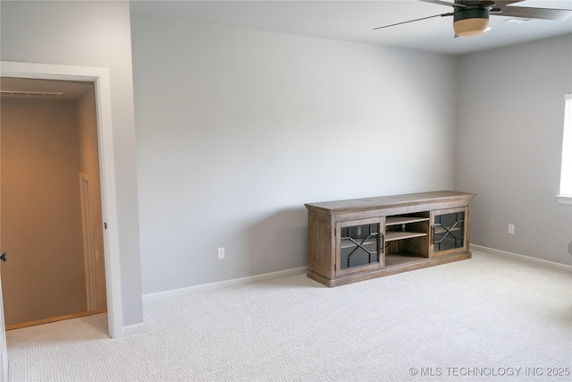 3816 E 117th Pl, Tulsa, OK 74137 - empty room featuring a ceiling fan, carpet, and baseboards