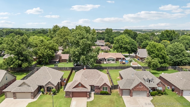 3012 W Mobile St, Broken Arrow, OK 74011 - aerial view of residential area