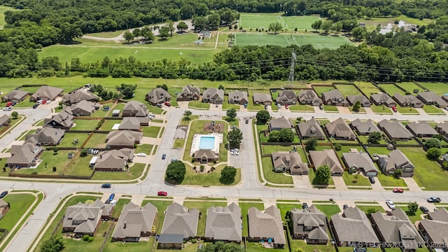 3012 W Mobile St, Broken Arrow, OK 74011 - aerial perspective of suburban area