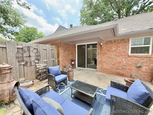 5641 S Newport Ave Unit 5641, Tulsa, OK 74105 - view of patio / terrace featuring an outdoor hangout area