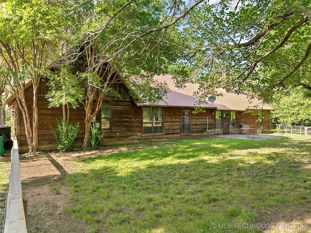 3419 State Highway 199, Dickson, OK 73401 - back of house with a patio area and a metal roof