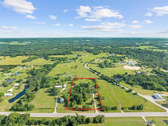 3419 State Highway 199, Dickson, OK 73401 - overview of rural landscape featuring property boundaries highlighted