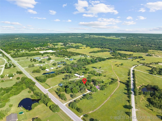 3419 State Highway 199, Dickson, OK 73401 - aerial view of property and surrounding area featuring a nearby body of water