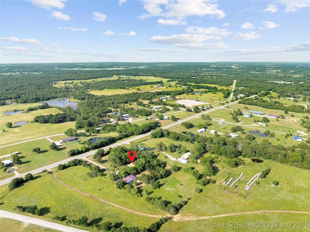 3419 State Highway 199, Dickson, OK 73401 - aerial view of property and surrounding area featuring a large body of water and a forest