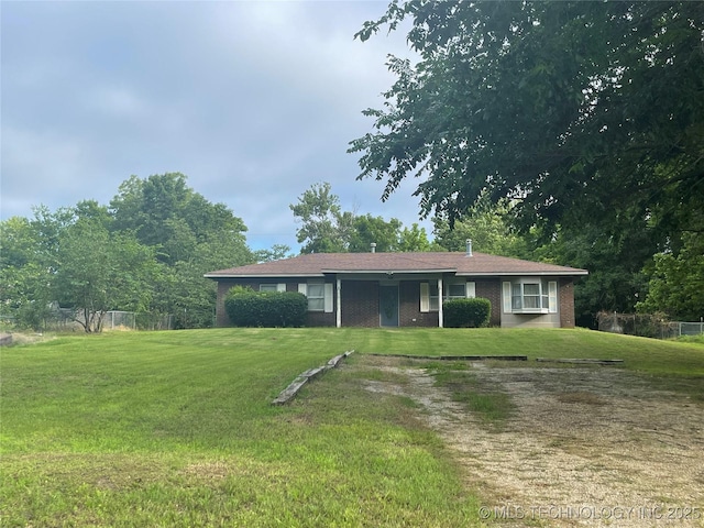910 Race St, Boswell, OK 74727 - single story home with brick siding