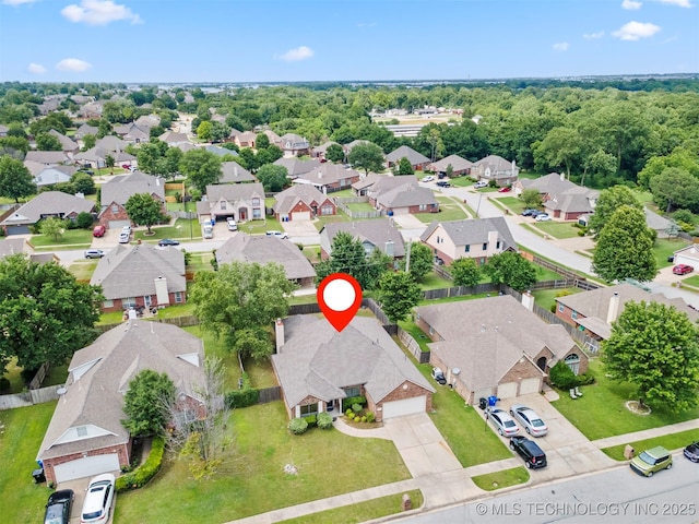 4204 W Freeport St, Broken Arrow, OK 74012 - aerial perspective of suburban area