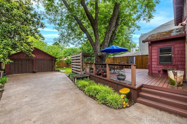 3160 S Owasso Ave, Tulsa, OK 74105 - wooden deck featuring an outdoor structure