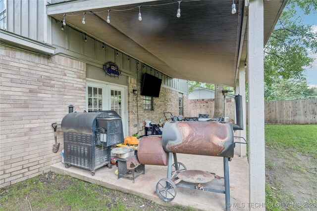 4316 S Ash Ave, Broken Arrow, OK 74011 - view of patio / terrace featuring grilling area