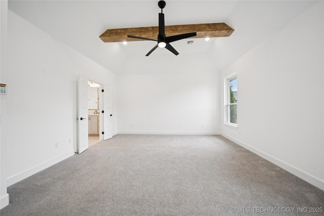 4607 S Retana Pl, Broken Arrow, OK 74011 - empty room with a ceiling fan, carpet flooring, and baseboards