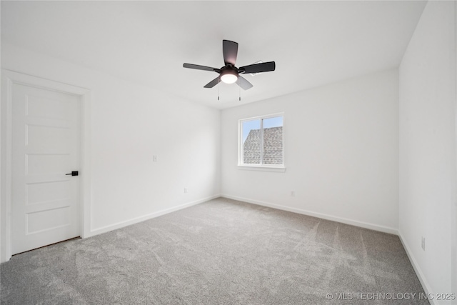 4607 S Retana Pl, Broken Arrow, OK 74011 - carpeted empty room featuring a ceiling fan and baseboards