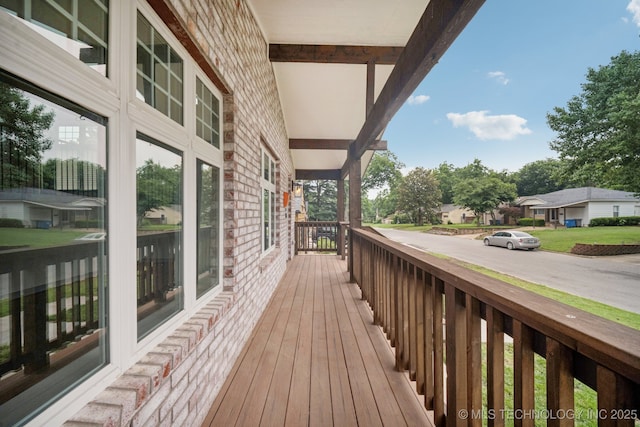 1611 S Lewis Pl, Tulsa, OK 74104 - view of wooden porch