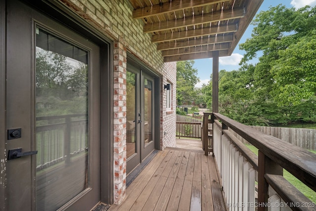 1611 S Lewis Pl, Tulsa, OK 74104 - view of wooden terrace