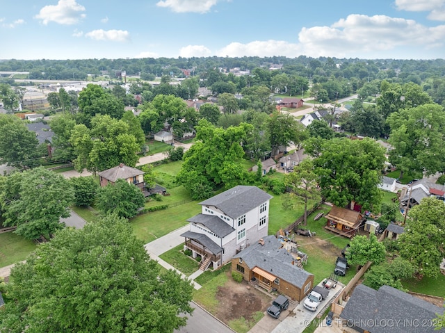 1611 S Lewis Pl, Tulsa, OK 74104 - aerial perspective of suburban area featuring a tree filled landscape