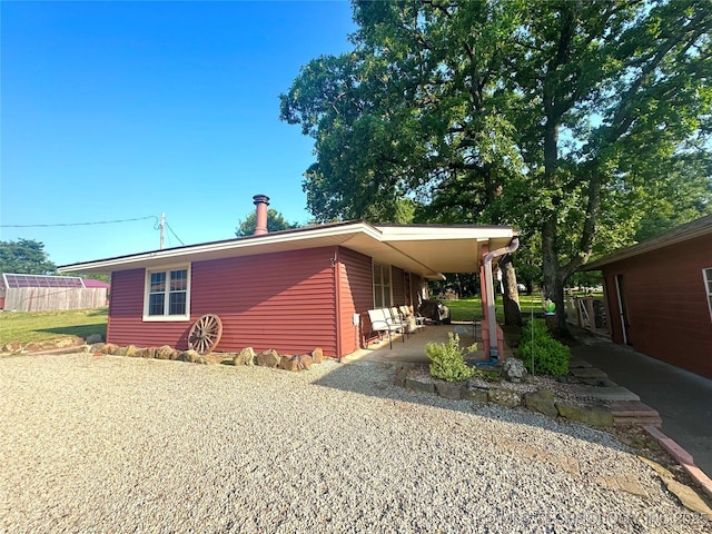 421224 E 1165th Rd, Eufaula, OK 74432 - view of side of property