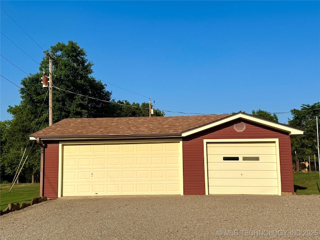421224 E 1165th Rd, Eufaula, OK 74432 - view of detached garage