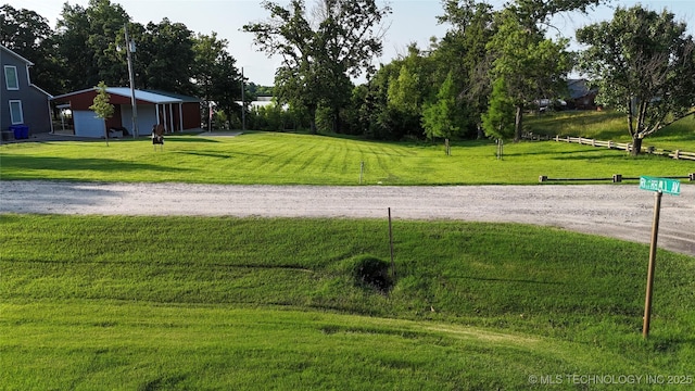 421224 E 1165th Rd, Eufaula, OK 74432 - view of grassy yard