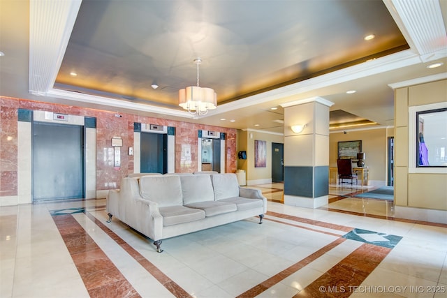 410 W 7th St Unit 1029, Tulsa, OK 74119 - building lobby with recessed lighting