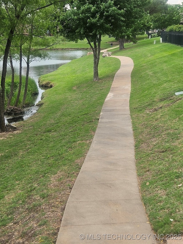 3805 S Tamarack Ave, Broken Arrow, OK 74011 - view of property's community with a water view