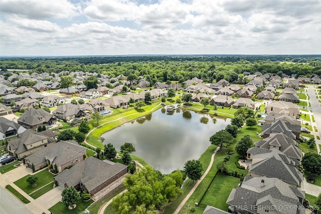 3805 S Tamarack Ave, Broken Arrow, OK 74011 - aerial perspective of suburban area featuring a large body of water