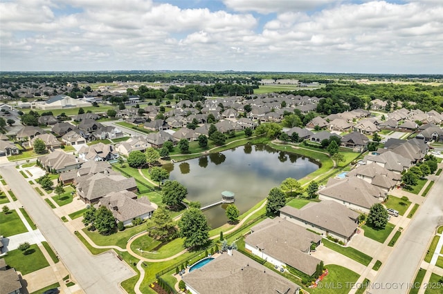 3805 S Tamarack Ave, Broken Arrow, OK 74011 - aerial view of residential area featuring a nearby body of water