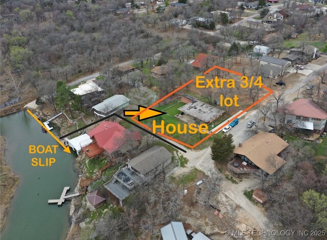 2664 Spence, Sulphur, OK 73086 - drone / aerial view of a nearby body of water