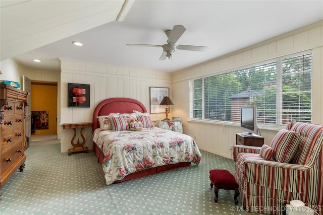1764 E 30th St, Tulsa, OK 74114 - bedroom with carpet flooring and ceiling fan