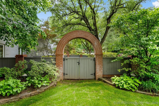 2508 Terwilleger Blvd, Tulsa, OK 74114 - view of yard with a gate