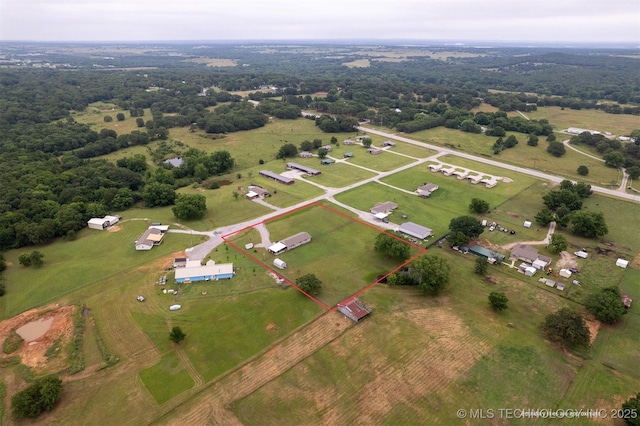 12175 Rustic Acres Ln, Overbrook, OK 73453 - overview of rural landscape with property boundaries highlighted