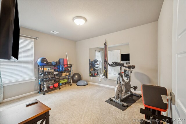 10350 E 122nd St S, Bixby, OK 74008 - workout area featuring carpet floors and baseboards