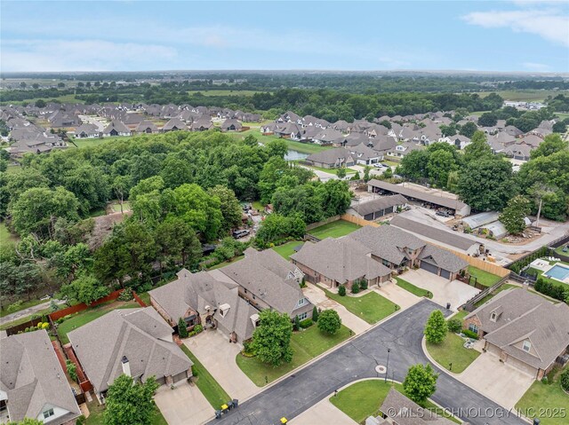 10350 E 122nd St S, Bixby, OK 74008 - aerial perspective of suburban area