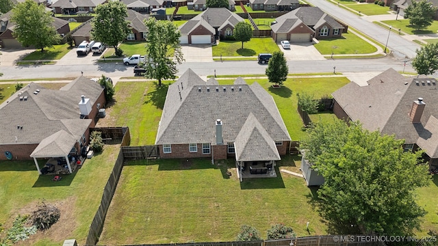 13 Cedar St, Kiefer, OK 74041 - aerial perspective of suburban area