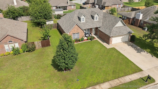 13 Cedar St, Kiefer, OK 74041 - aerial perspective of suburban area