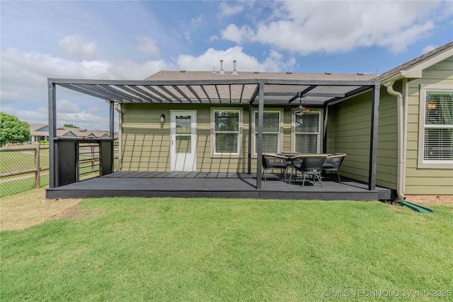 2800 N 20th St, Broken Arrow, OK 74012 - rear view of property with a wooden deck