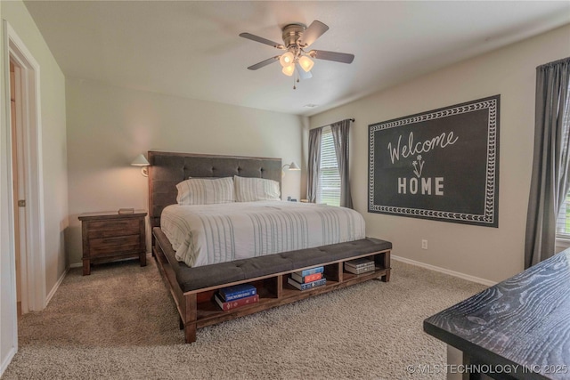 2800 N 20th St, Broken Arrow, OK 74012 - bedroom featuring carpet, baseboards, and ceiling fan