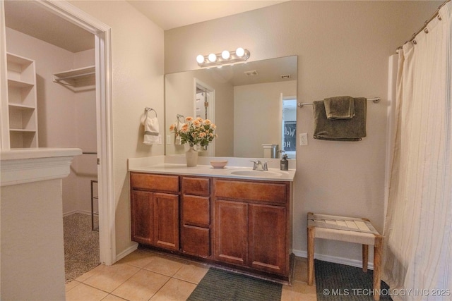 2800 N 20th St, Broken Arrow, OK 74012 - bathroom featuring vanity and tile patterned flooring