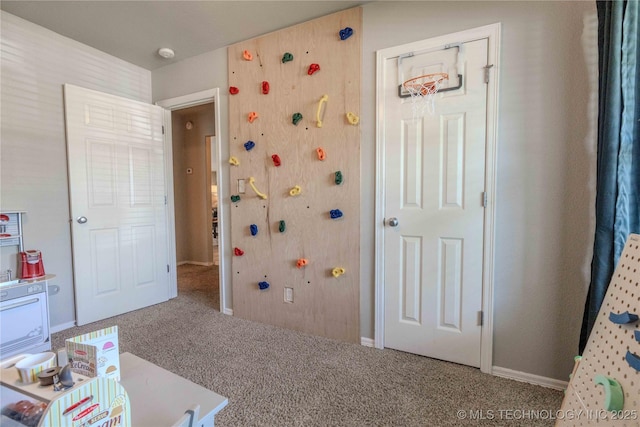 2800 N 20th St, Broken Arrow, OK 74012 - recreation room featuring carpet floors and baseboards