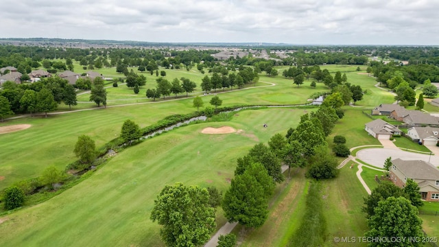 2800 N 20th St, Broken Arrow, OK 74012 - aerial perspective of suburban area featuring a tree filled landscape and a local golf course