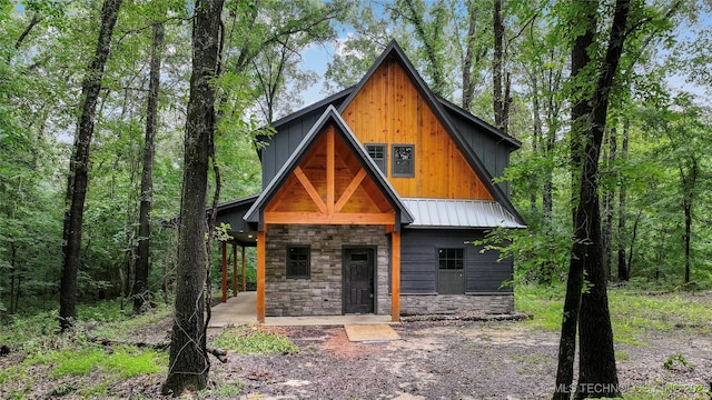 4396 E Cheadle Rd, Milburn, OK 73450 - view of front of property featuring stone siding