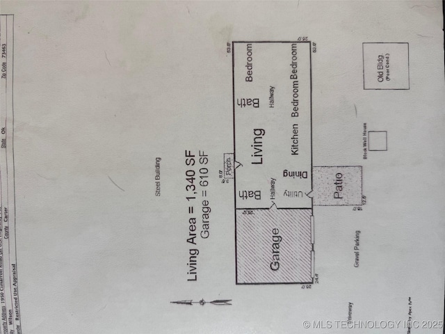 1950 Cimmaron, Wilson, OK 73463 - view of room layout
