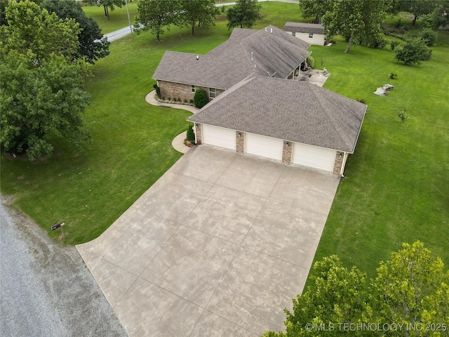 124 Walnut Rdg, Eufaula, OK 74432 - view from above of property