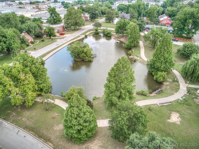 5504 E 5th Pl, Tulsa, OK 74112 - drone / aerial view of a large body of water