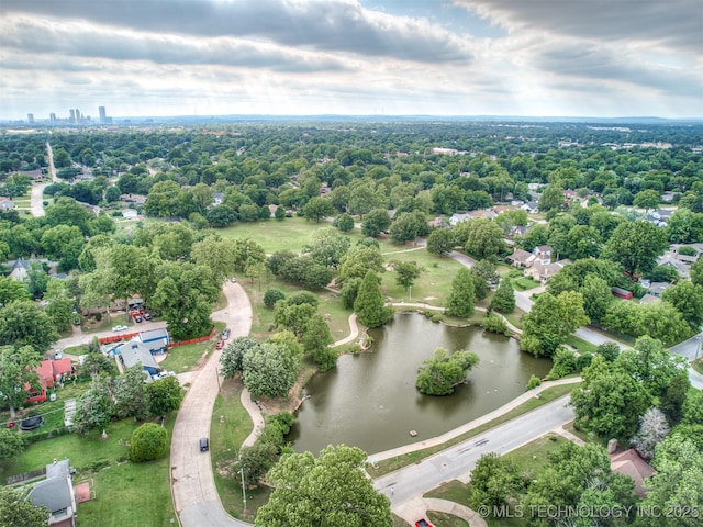 5504 E 5th Pl, Tulsa, OK 74112 - bird's eye view of a nearby body of water