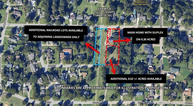 5504 E 5th Pl, Tulsa, OK 74112 - map of property location